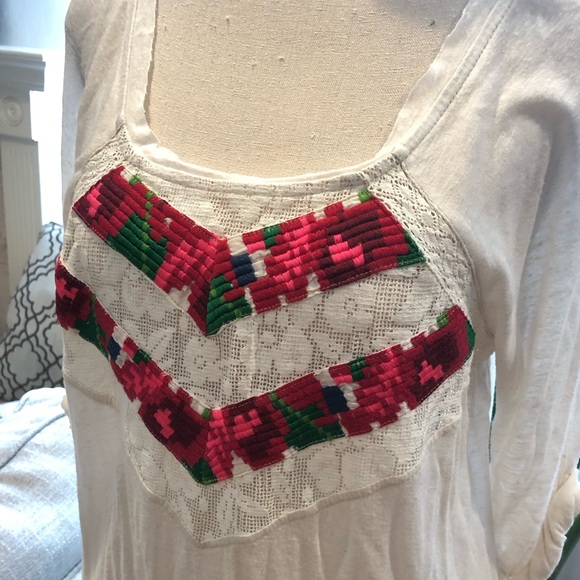 Free people lace trim knit top - Picture 4 of 6